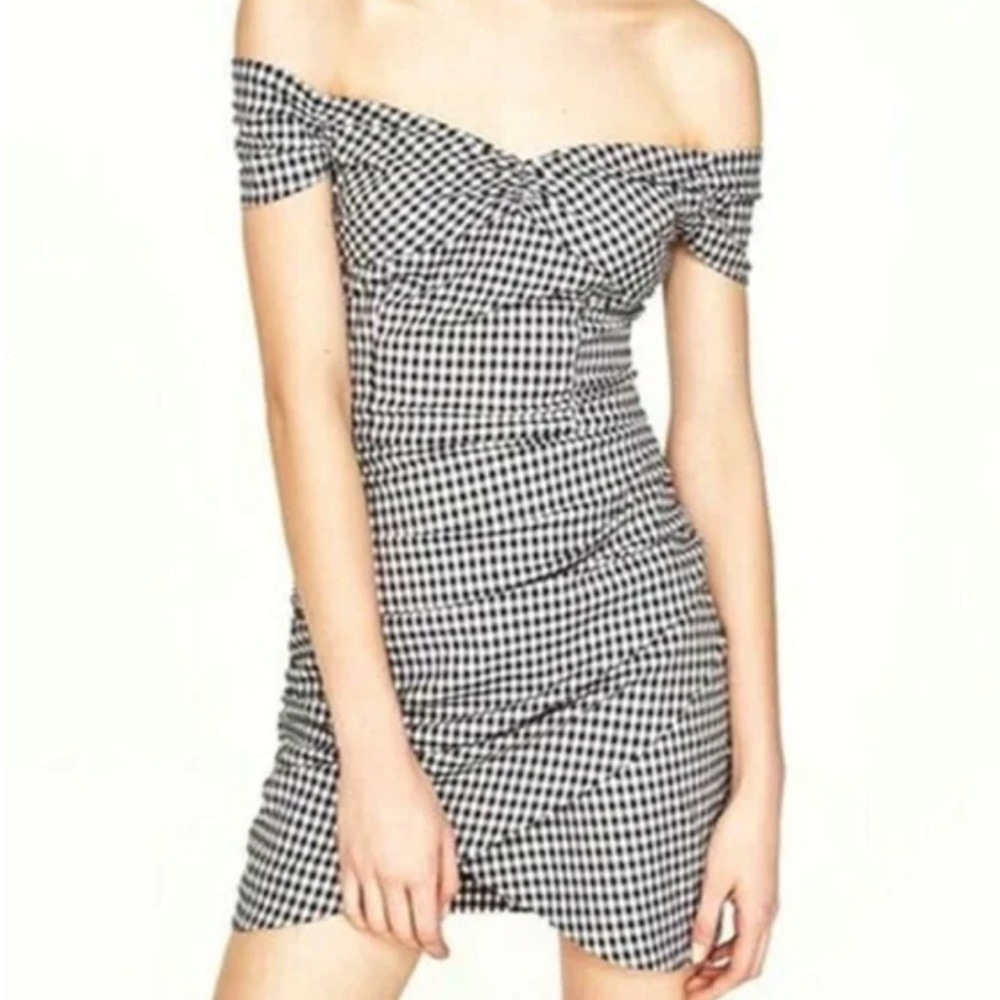 Zara OTS mini dress size small